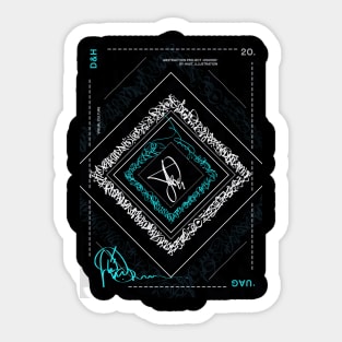 Abstract Calligraphy Sticker